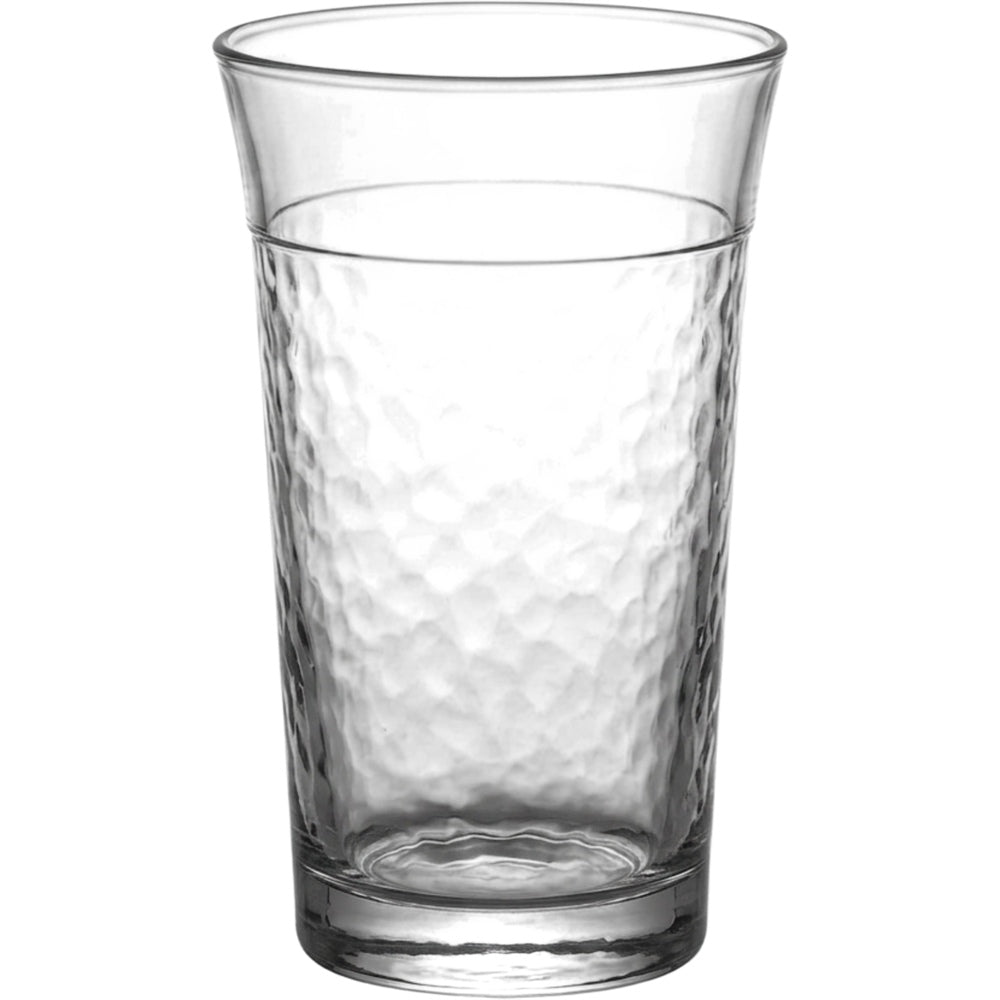 Plvnd Flared Hammered Highball Glass 15 oz Clear - Product view